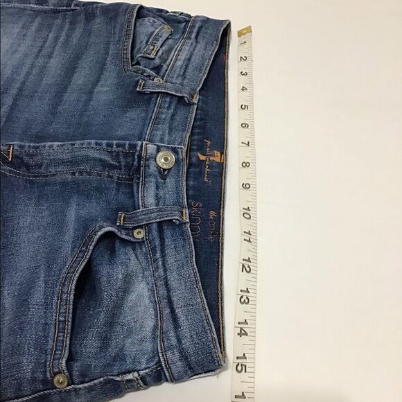 7 forĀ all mankindāThe Skinny Ankle Jeans Sizeā31 - Picture 4 of 16